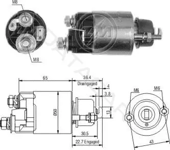 Реле втягивающее ZM ZM703