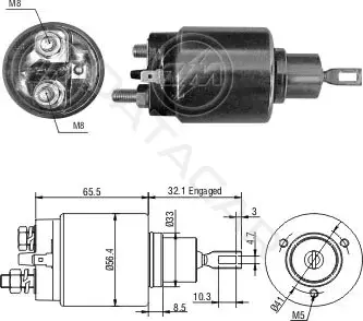Реле втягивающее ZM ZM976
