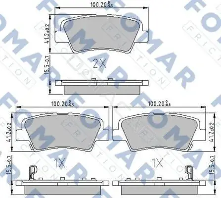 Тормозные колодки FOMAR FO207983
