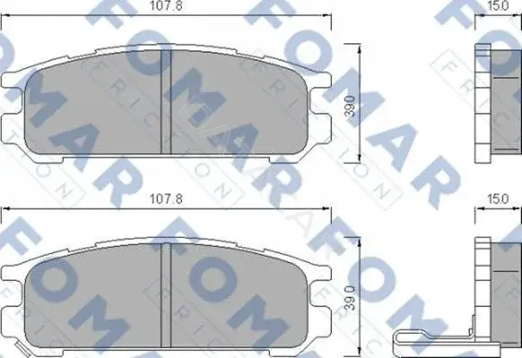 Тормозные колодки FOMAR FO480581