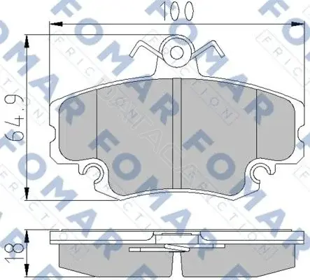 Тормозные колодки FOMAR FO608381