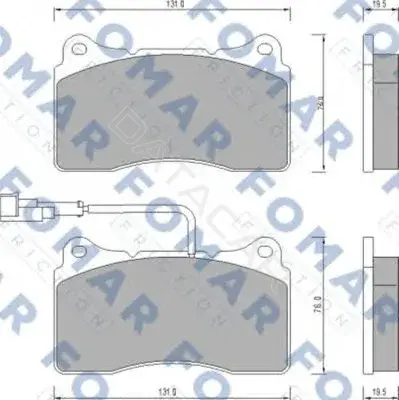 Тормозные колодки FOMAR FO672981
