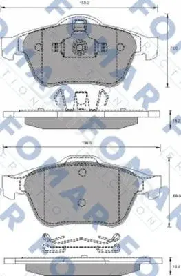 Тормозные колодки FOMAR FO686481