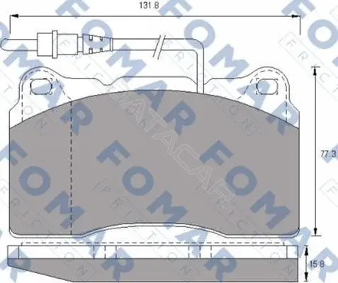 Тормозные колодки FOMAR FO687481