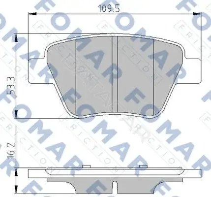 Тормозные колодки FOMAR FO691581