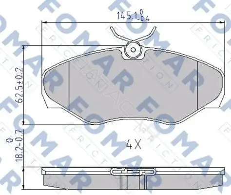 Тормозные колодки FOMAR FO692681