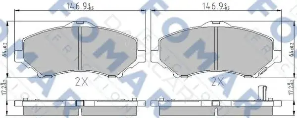 Тормозные колодки FOMAR FO850083