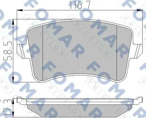 Тормозные колодки FOMAR FO857581