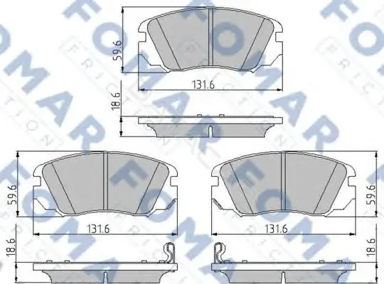 Тормозные колодки FOMAR FO870181