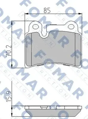 Тормозные колодки FOMAR FO871381