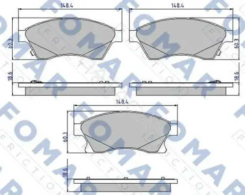 Тормозные колодки FOMAR FO895681