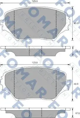 Тормозные колодки FOMAR FO905681