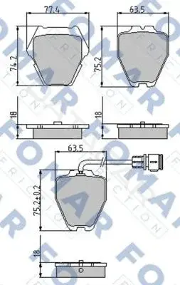 Тормозные колодки FOMAR FO905781