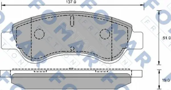 Тормозные колодки FOMAR FO906181