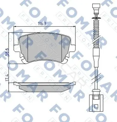 Тормозные колодки FOMAR FO913981