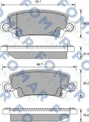 Тормозные колодки FOMAR FO914181
