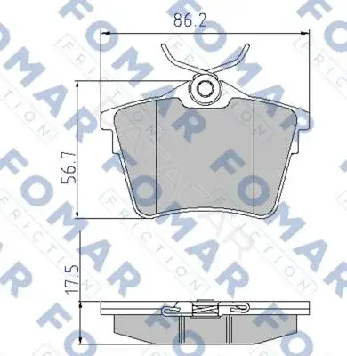 Тормозные колодки FOMAR FO919581