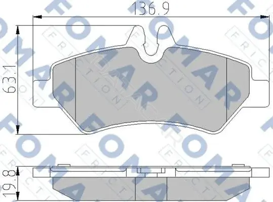 Тормозные колодки FOMAR FO921381