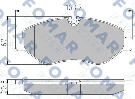 Тормозные колодки FOMAR FO921581