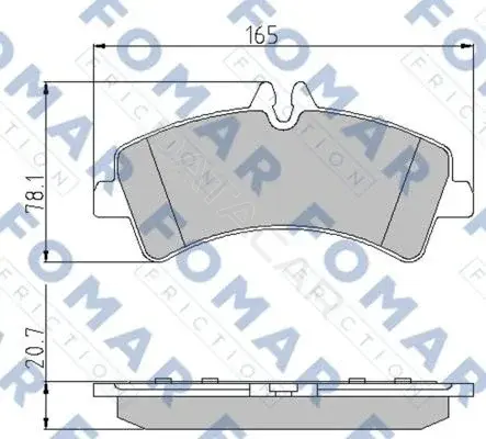 Тормозные колодки FOMAR FO923681