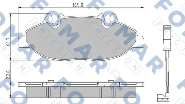 Тормозные колодки FOMAR FO923781
