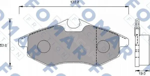 Тормозные колодки FOMAR FO924581