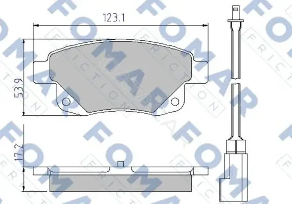 Тормозные колодки FOMAR FO925281