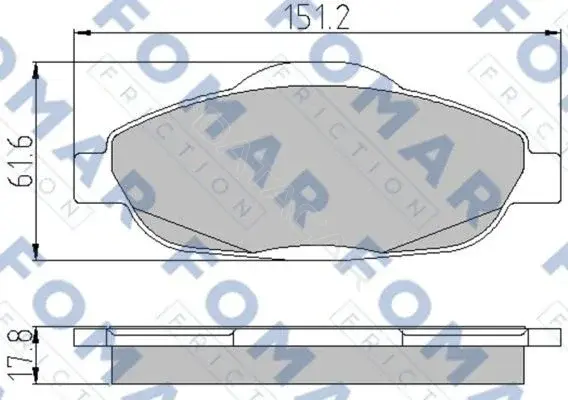 Тормозные колодки FOMAR FO929581