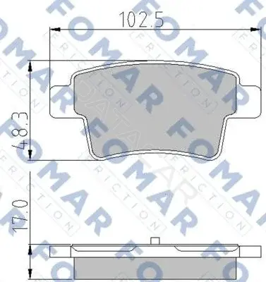 Тормозные колодки FOMAR FO929881