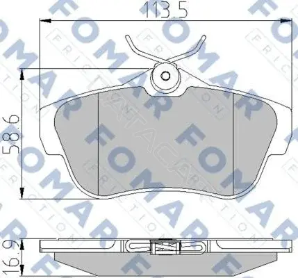 Тормозные колодки FOMAR FO930381