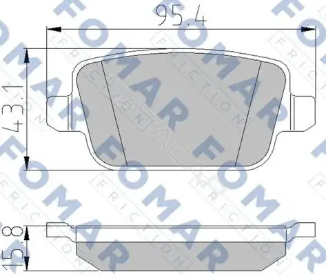Тормозные колодки FOMAR FO930781