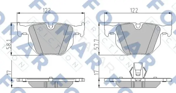 Тормозные колодки FOMAR FO931181