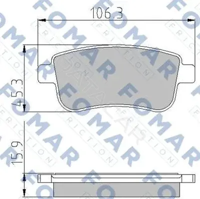 Тормозные колодки FOMAR FO931581