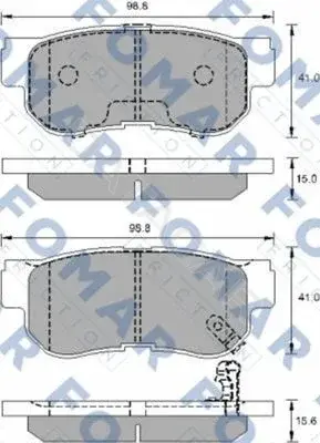 Тормозные колодки FOMAR FO931781