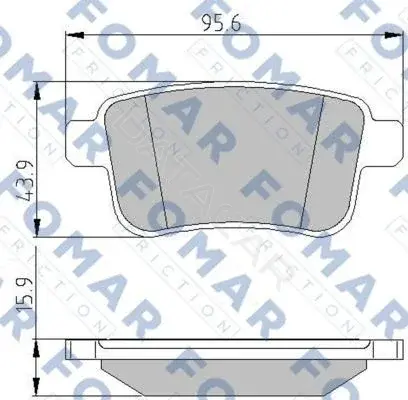 Тормозные колодки FOMAR FO935681