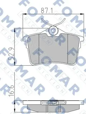 Тормозные колодки FOMAR FO935781