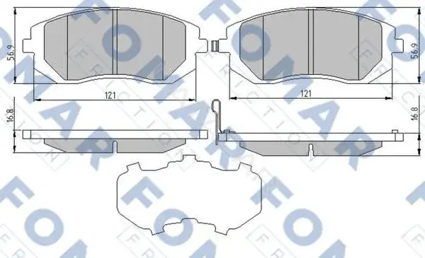 Тормозные колодки FOMAR FO973881