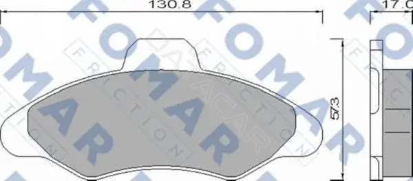 Тормозные колодки FOMAR 51432481
