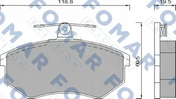 Тормозные колодки FOMAR 51432781
