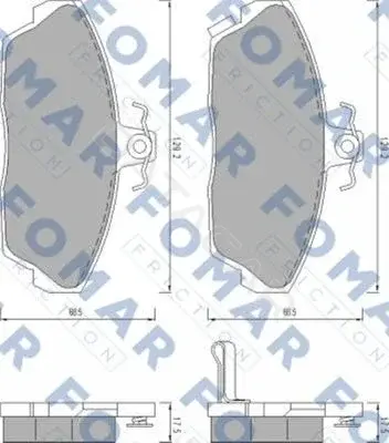 Тормозные колодки FOMAR 51456181