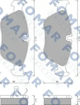 Тормозные колодки FOMAR 51457481