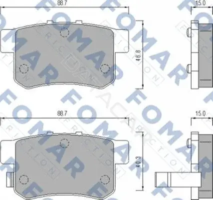 Тормозные колодки FOMAR 51475181