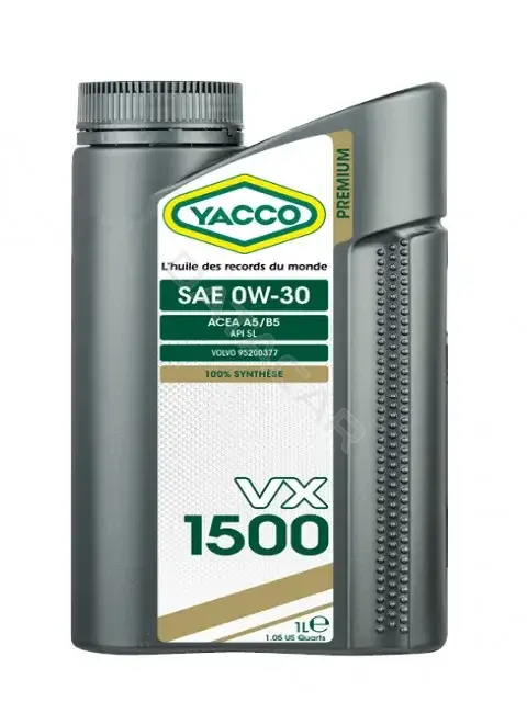 Масло моторное YACCO YACCO0W30VX1500/1