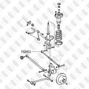 Сайлентблок рычага FIXAR FG0451