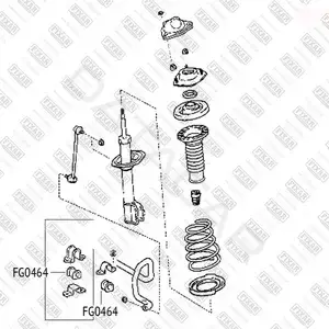 Втулки стабилизатора FIXAR FG0464