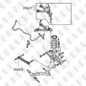 Сайлентблок рычага FIXAR FG0478