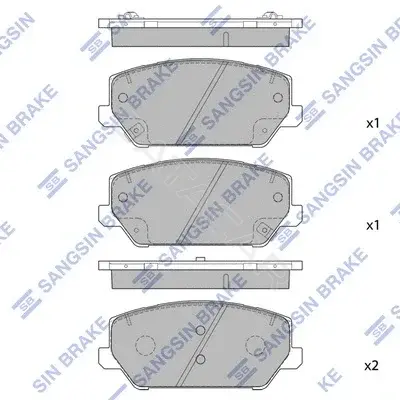 Тормозные колодки Hi-Q SP1906