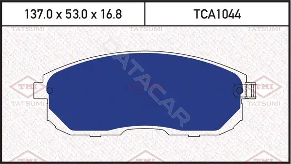Тормозные колодки TATSUMI TCA1044