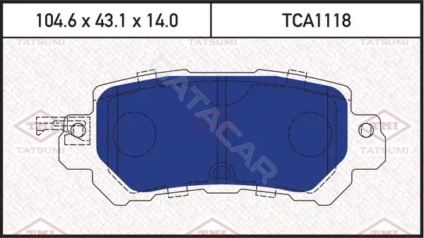 Тормозные колодки TATSUMI TCA1118