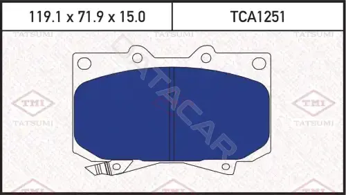 Тормозные колодки TATSUMI TCA1251